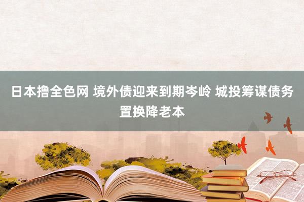 日本撸全色网 境外债迎来到期岑岭 城投筹谋债务置换降老本