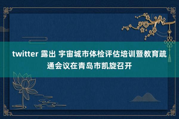 twitter 露出 宇宙城市体检评估培训暨教育疏通会议在青岛市凯旋召开