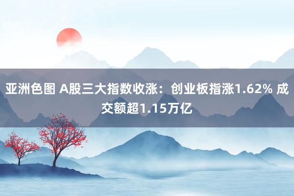 亚洲色图 A股三大指数收涨：创业板指涨1.62% 成交额超1.15万亿