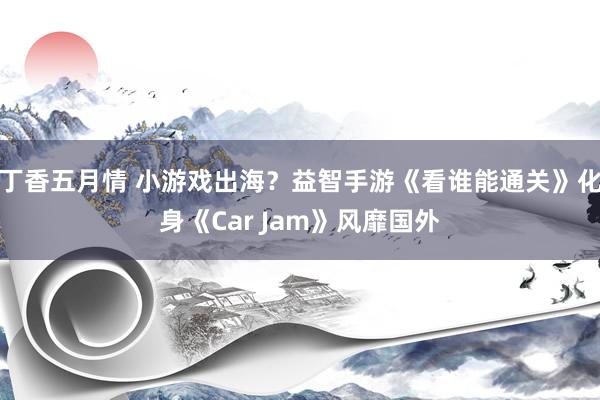 丁香五月情 小游戏出海？益智手游《看谁能通关》化身《Car Jam》风靡国外