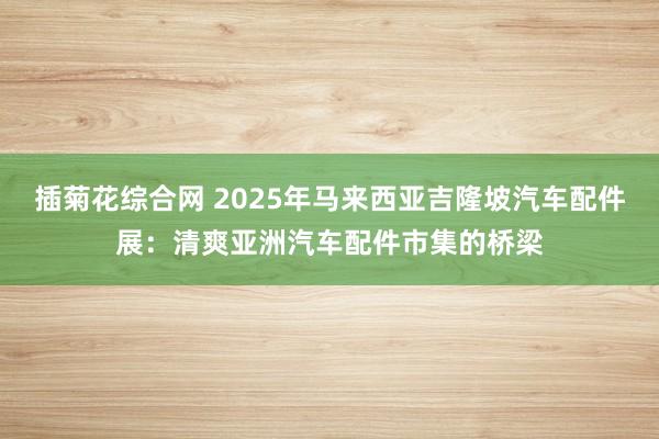 插菊花综合网 2025年马来西亚吉隆坡汽车配件展：清爽亚洲汽车配件市集的桥梁