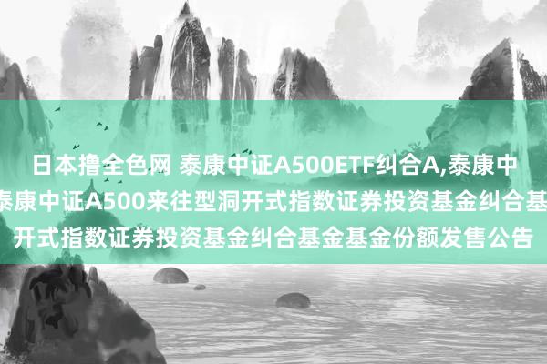 日本撸全色网 泰康中证A500ETF纠合A，泰康中证A500ETF纠合C: 泰康中证A500来往型洞开式指数证券投资基金纠合基金基金份额发售公告