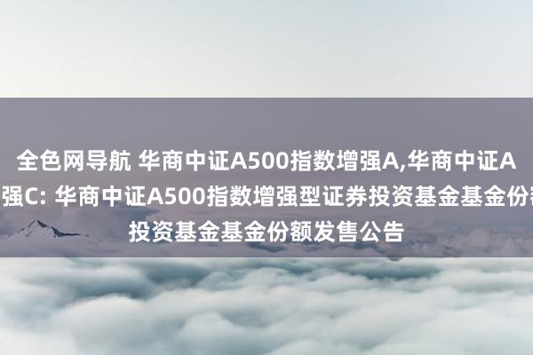 全色网导航 华商中证A500指数增强A，华商中证A500指数增强C: 华商中证A500指数增强型证券投资基金基金份额发售公告