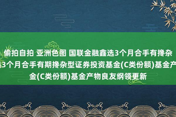 偷拍自拍 亚洲色图 国联金融鑫选3个月合手有搀杂C: 国联金融鑫选3个月合手有期搀杂型证券投资基金(C类份额)基金产物良友纲领更新