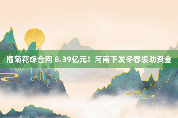 插菊花综合网 8.39亿元！河南下发冬春缓助资金