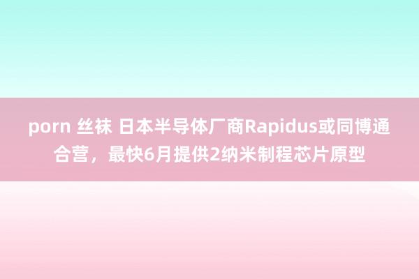 porn 丝袜 日本半导体厂商Rapidus或同博通合营，最快6月提供2纳米制程芯片原型